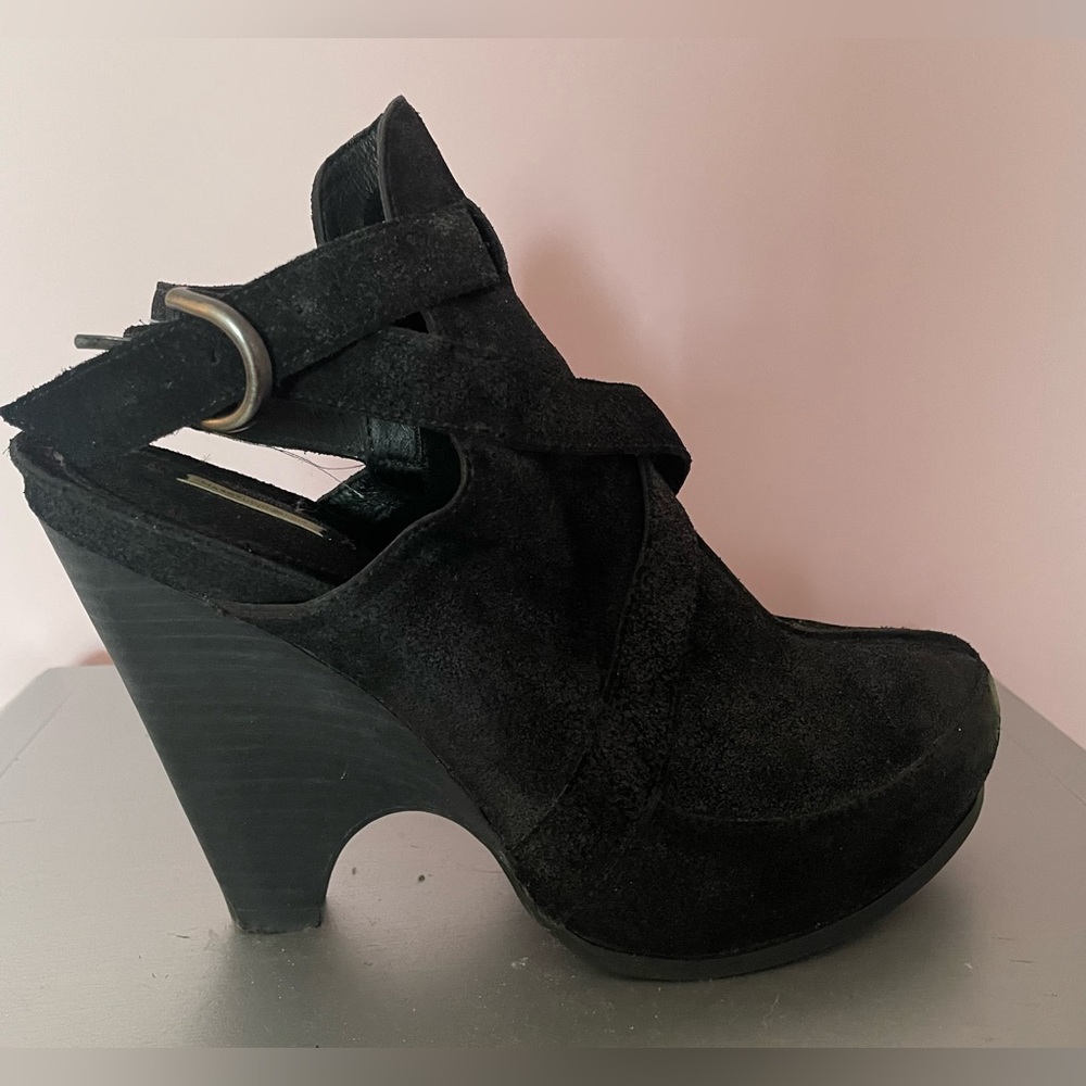 Sexy Black Wedge Sandals